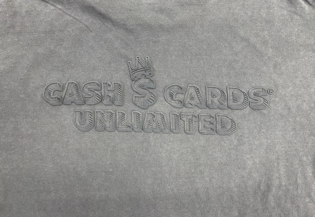 Cash Cards Unlimited Street Wear T-Shirt (Gray/Black/2XL)
