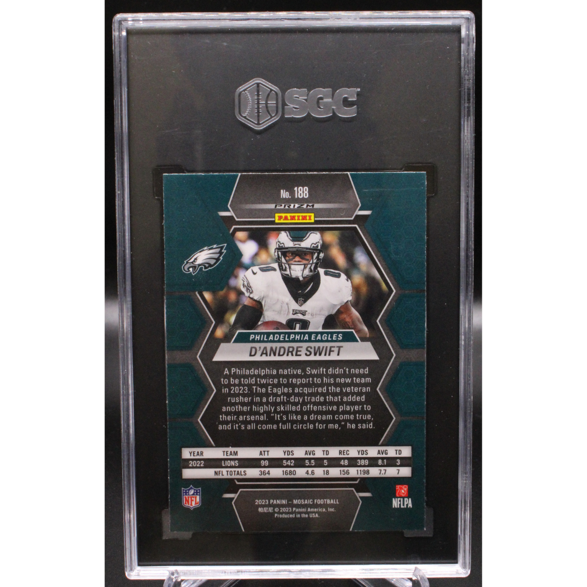 2023 Panini Mosaic - D'andre Swift 188 - Genesis - SGC 10