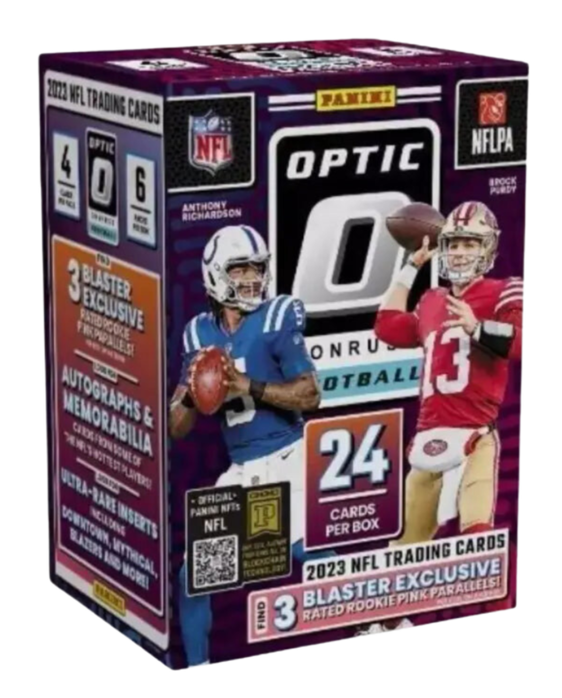 2023 Panini Donruss Optic Football 6-Pack Blaster Box (Pink Exclusive)