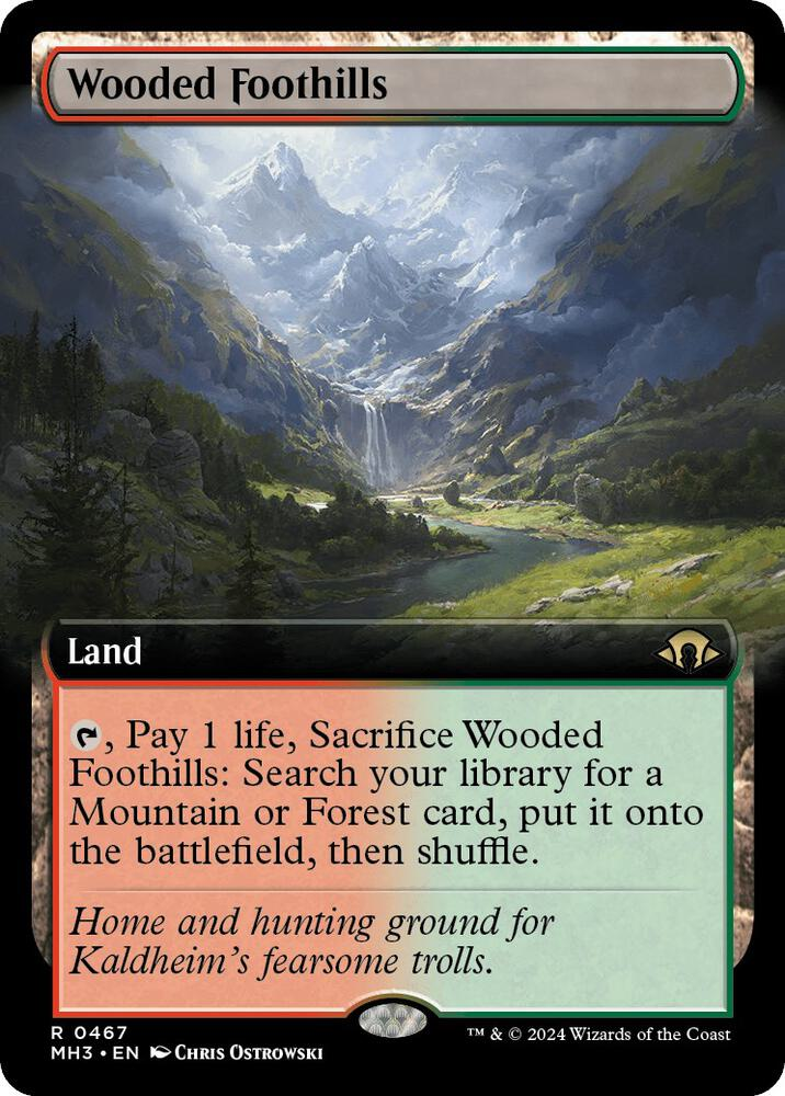 Wooded Foothills (Extended Art) - Modern Horizons 3 (MH3)