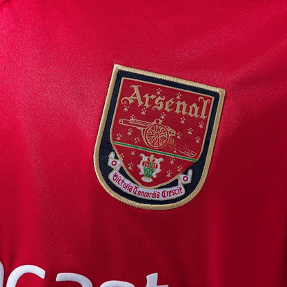 Arsenal Jersey 2001-02  Home Retro Football Kit Long Sleeves