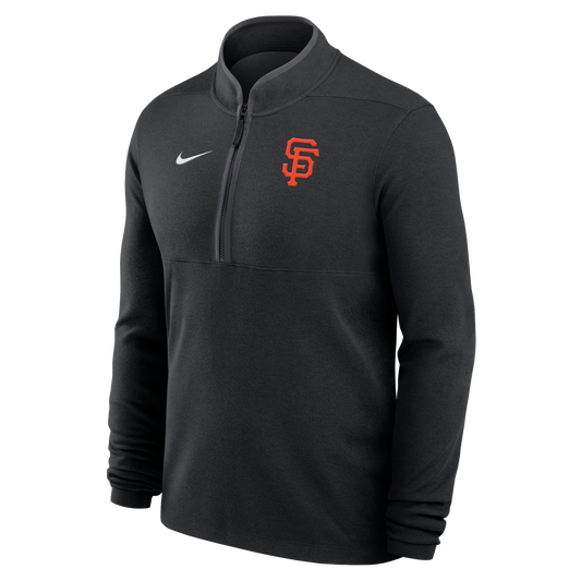 Nike Men's San Francisco Giants Victory Half-Zip Pullover Jacket - Black