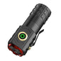 EDC Flashlight Triple LED Magnetic Waterproof Pocket Clip Compact Camping Torch