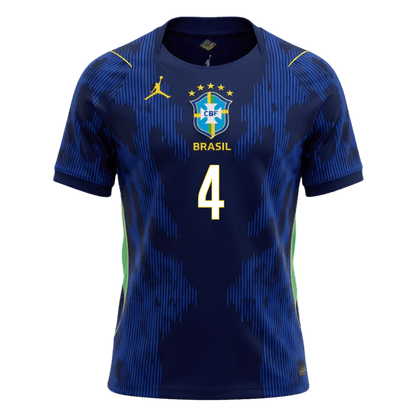 MARQUINHOS #4 Mens Brazil World Cup Away Jersey 2026