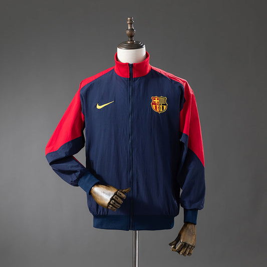 Barcelona Windbreaker 2025/26 Blue Football Soccer Jacket