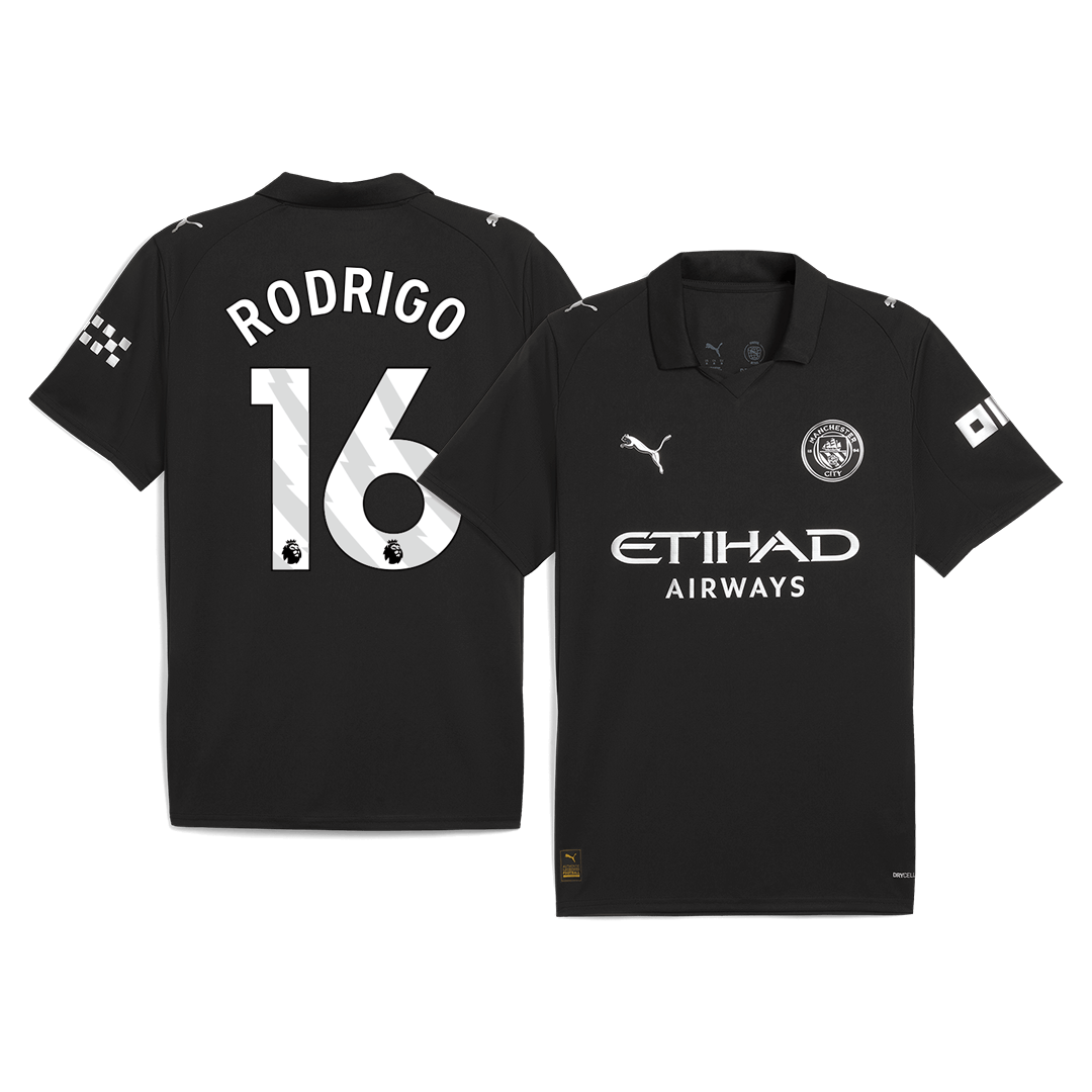 RODRIGO #16 Mens Manchester City Away Jersey 2025/26