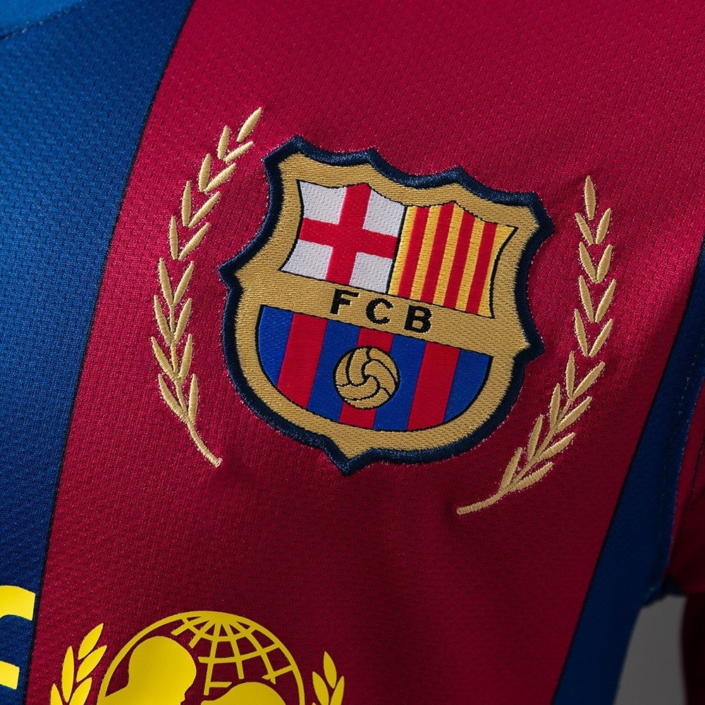 Retro Barcelona Jersey 2007-08 Home Football kit Player Version