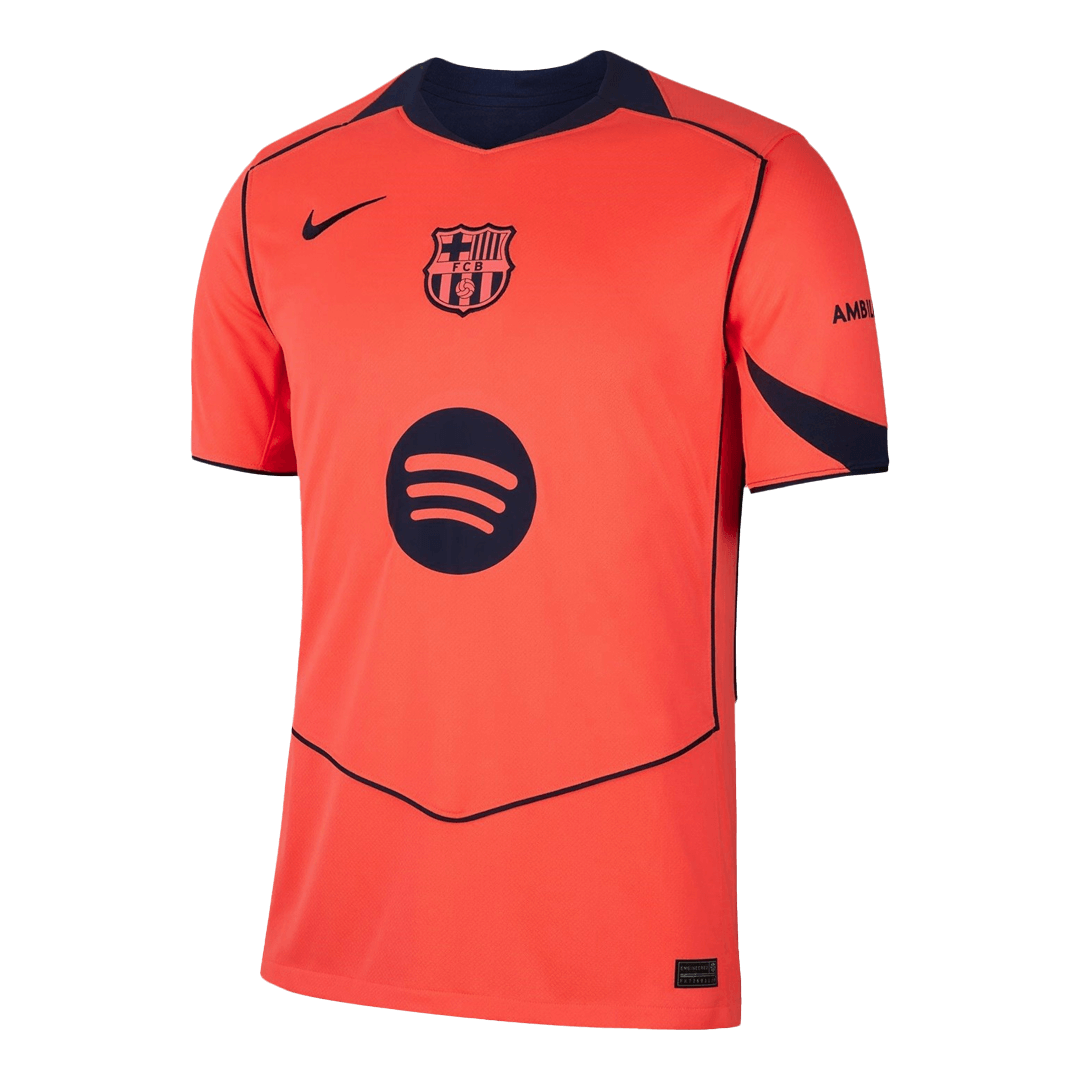F.DE JONG #21 Mens Barcelona Third Jersey 2025/26 - UCL