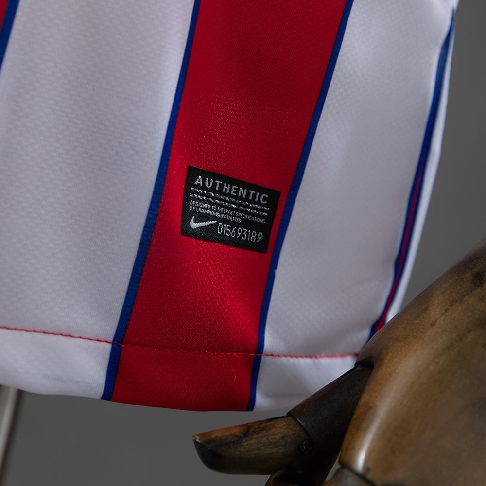 Atletico Madrid Home Jersey 2011-12 Retro Football Kit Soccer Shirt