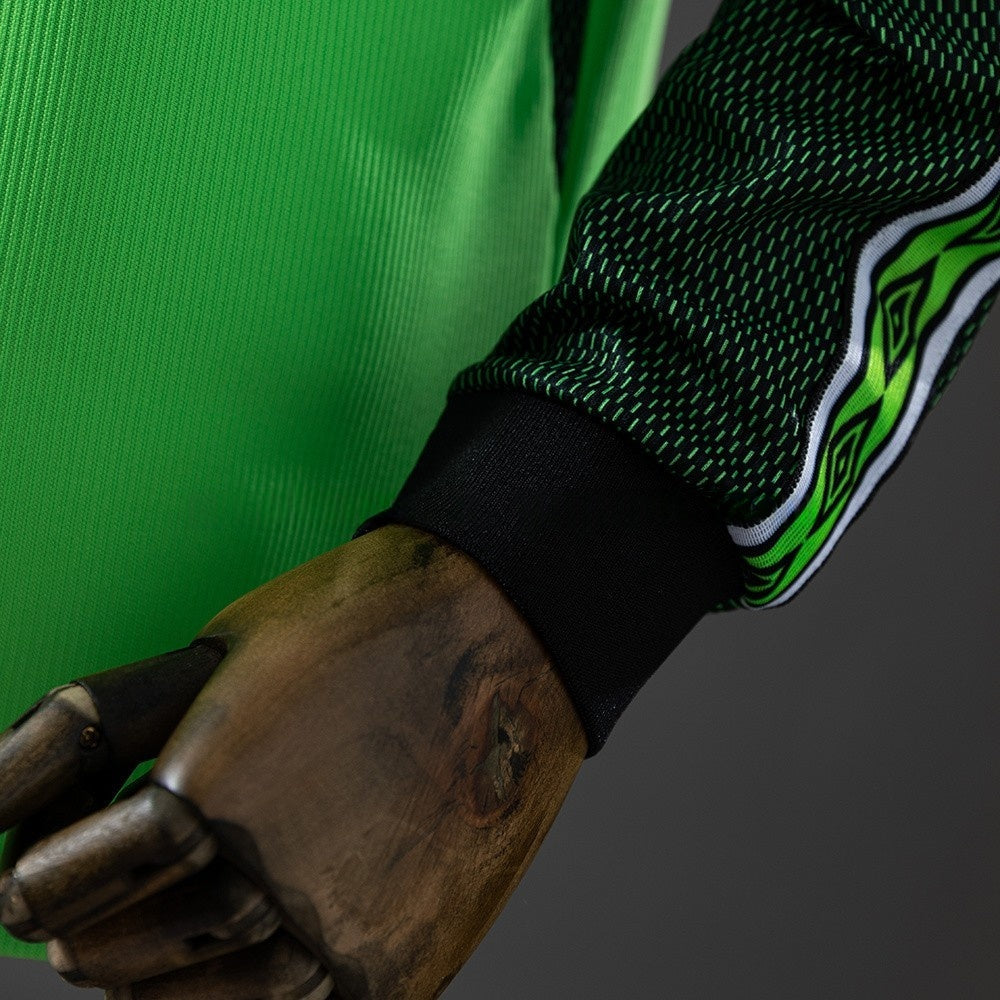 Manchester United Jersey 1998-99 Goalkeeper Green Retro Kit Long Sleeves
