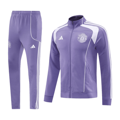 Manchester United 2025/26 Purple Training Tracksuit Kit (Top+Pants)