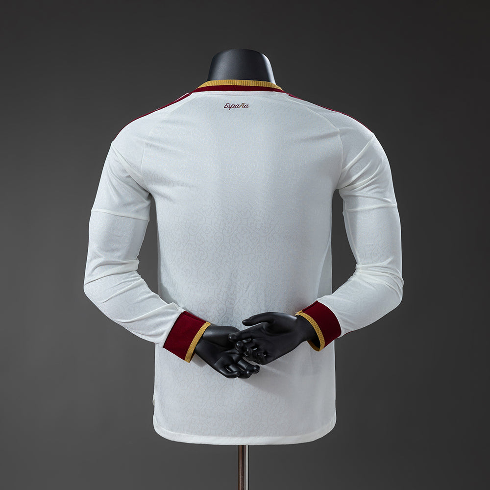 Player Version Spain Away Jersey 2026 World Cup Long Sleeves Football Kit Soccer Shirt