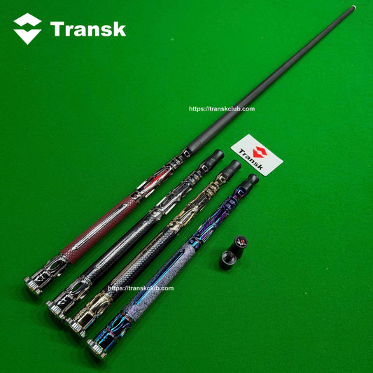 Transk Metal Dragon Slayer Jump Cue - Carbon Fiber Shaft with Sheepskin Grip-13mm tip