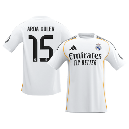 ARDA GÜLER #15 Mens Real Madrid Home Jersey 2025/26 [PREMIUM]