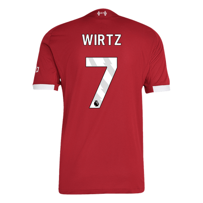 WIRTZ #7 Mens Liverpool Home Jersey 2025/26 - Player Version (Slim Fit)
