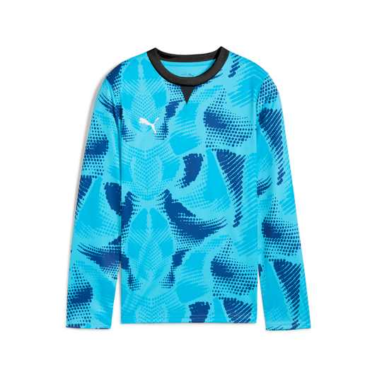 Puma Teamtarget Long Sleeve Youth Goalkeeper Jersey - Blue