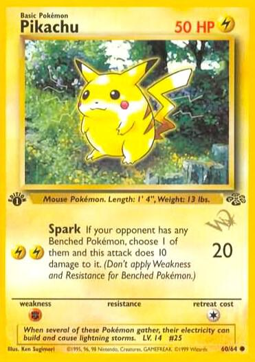 Pikachu [W Stamped] - WoTC Promo (PR)