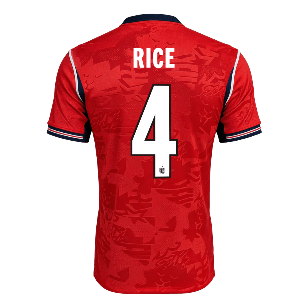 RICE #4 Mens England World Cup Away Jersey 2026 - Player Version (Slim Fit)