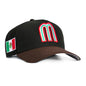New Era Mexico WBC  9FORTY A-Frame Snapback Hat-Black/Brown