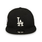 New Era Los Angeles Dodgers 2025 World Series Side Patch 9FIFTY Snapback Hat-Black/White
