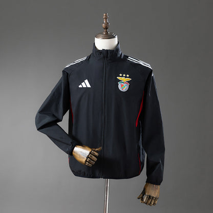 Benfica Windbreaker 1992-93 Black Football Jacket