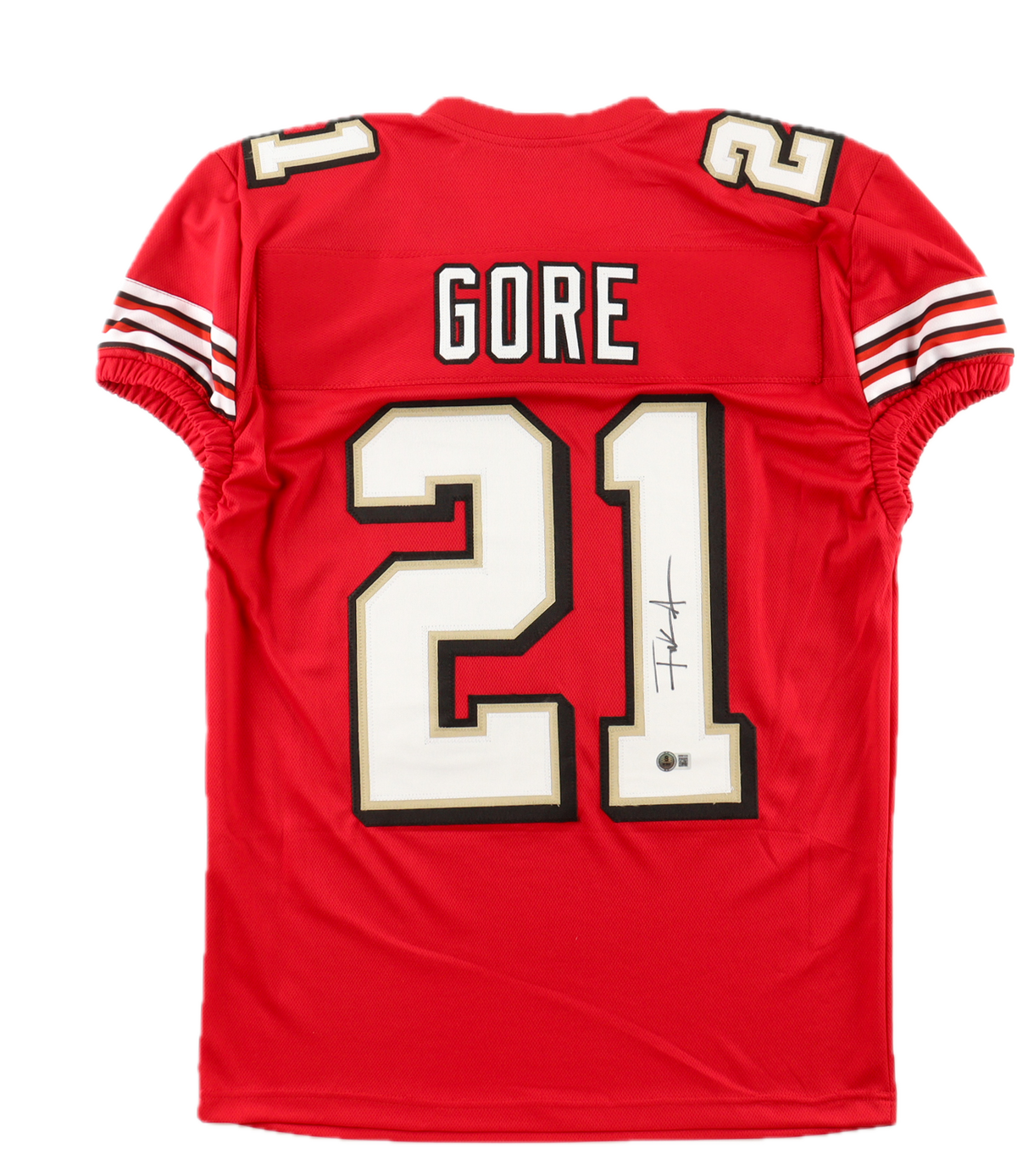 Frank Gore Autographed Signed Custom 49er's Jersey - Beckett Certified