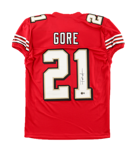 Frank Gore Autographed Signed Custom 49er's Jersey - Beckett Certified