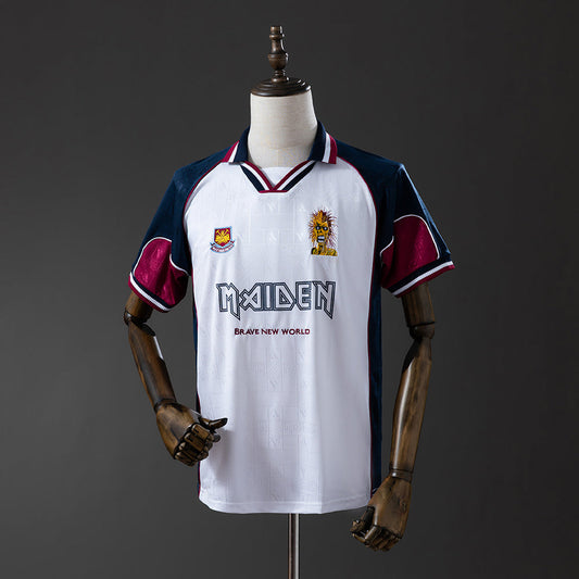 West Ham United Jersey 1999 Away Retro Football Kit