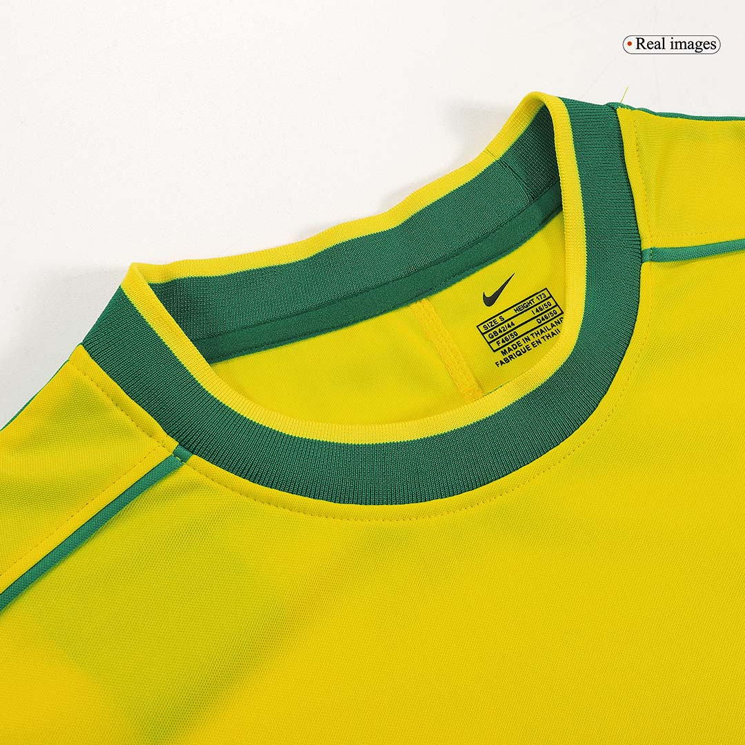 Retro RONALDO #9 1998 Mens Brazil World Cup Home Jersey
