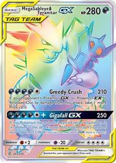 Mega Sableye & Tyranitar GX (Secret) - SM - Unified Minds (SM11)