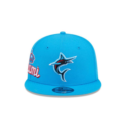 New Era Miami Marlins City Connect Icon 9FIFTY Snapback Hat-blue