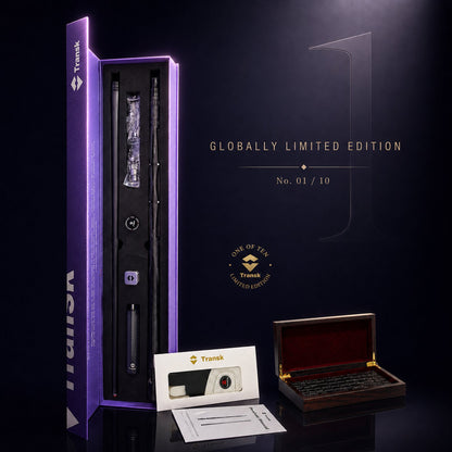 TRANSK Global Collector's Edition Metal Carbon Fiber Pool Cue - No.01, Only 10 Pieces Worldwide