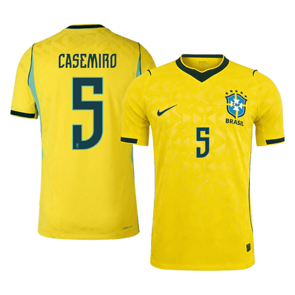 CASEMIRO #5 Mens Brazil World Cup Home Jersey 2026 - Player Version (Slim Fit)