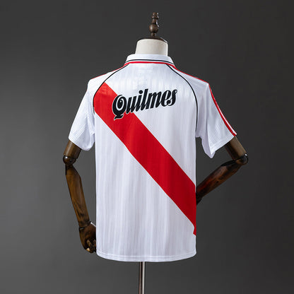 River Plate Jersey 1995-96 Home Retro Football Kit
