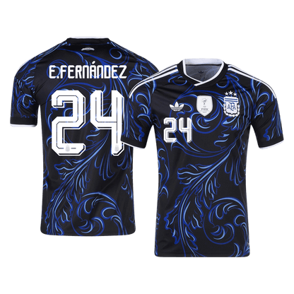 E. FERNÁNDEZ #24 Mens Argentina World Cup Away Jersey 2026