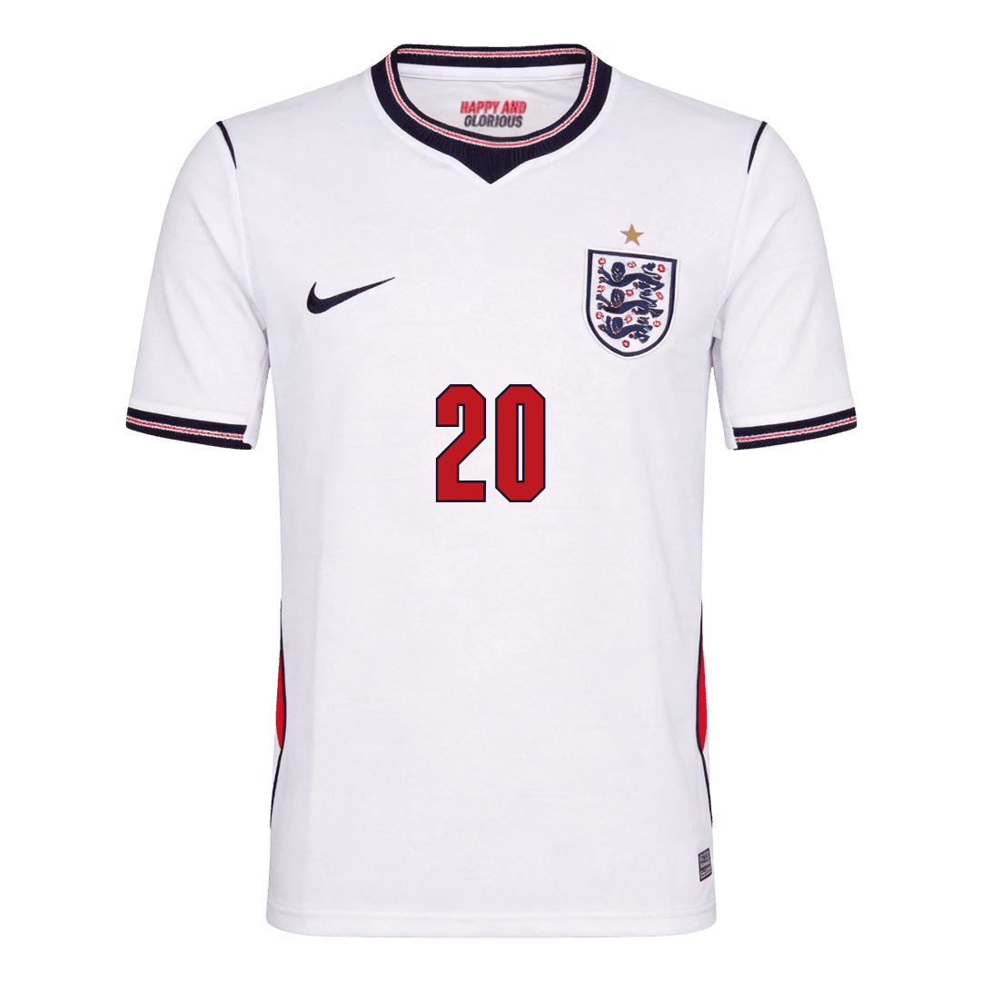 PALMER #20 Mens England World Cup Home Jersey 2026