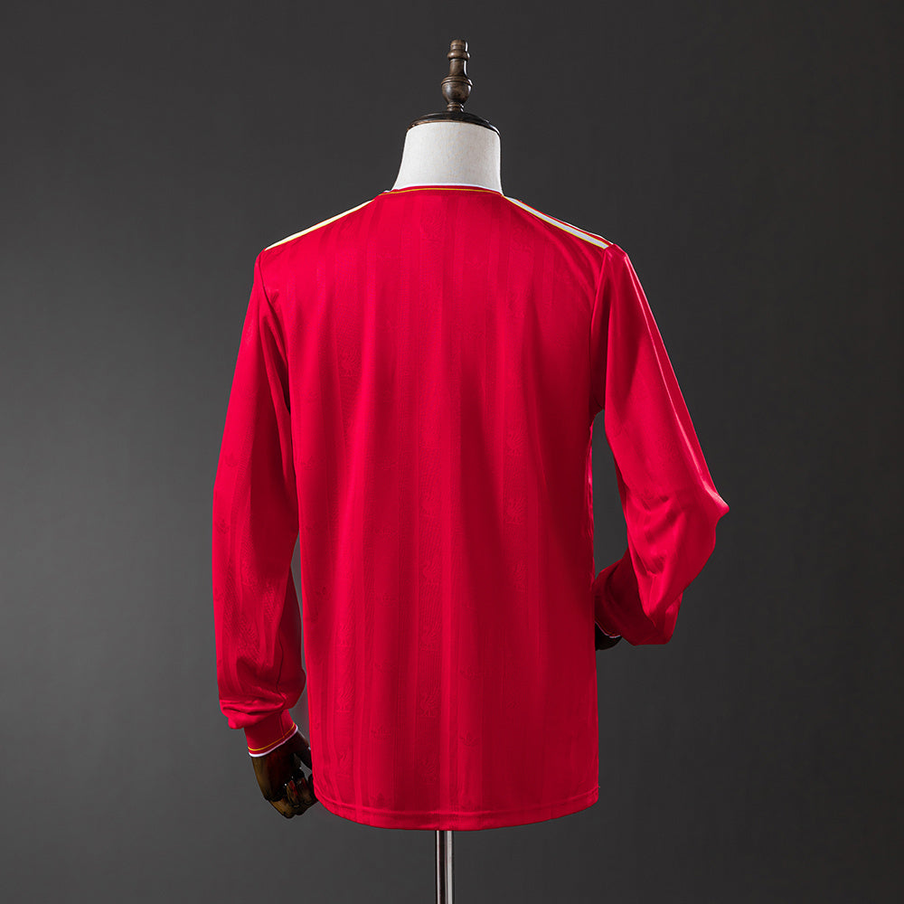 Liverpool Jersey 1986-87 Home Retro Football Kit Long Sleeves