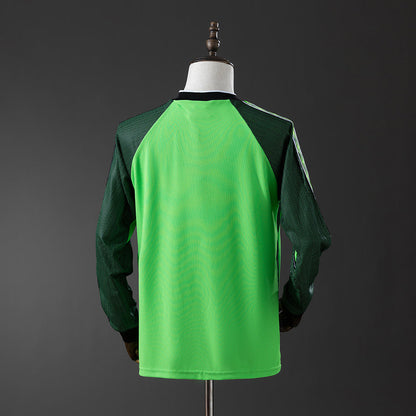Manchester United Jersey 1998-99 Goalkeeper Green Retro Kit Long Sleeves