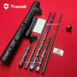 Transk Collector Blue Edition Play Cue + Jump Cue with Cue with case set-10.5/11.8/12.5mm Tip Snake‑Skin Genuine Leather Wrap