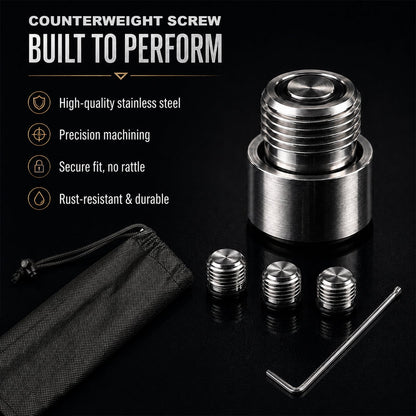 Precision Pool Cue Weight Kit – Adjustable Balance System with 3 Weights, Adapter, Hex Wrench & Storage Pouch