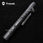 Transk Black Embossed Pool Cue Case with Extension & Chalk Holder