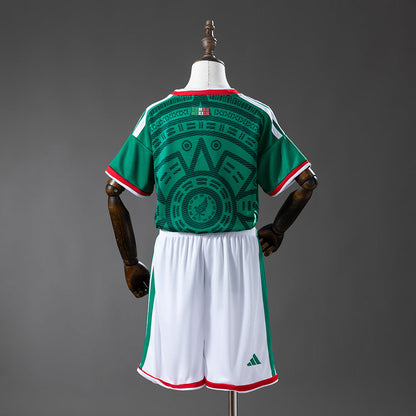 Kids Mexico Jersey 2026 World Cup Home Football Kit