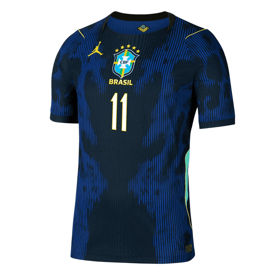 RAPHINHA #11 Mens Brazil World Cup Away Jersey 2026 - Player Version (Slim Fit)