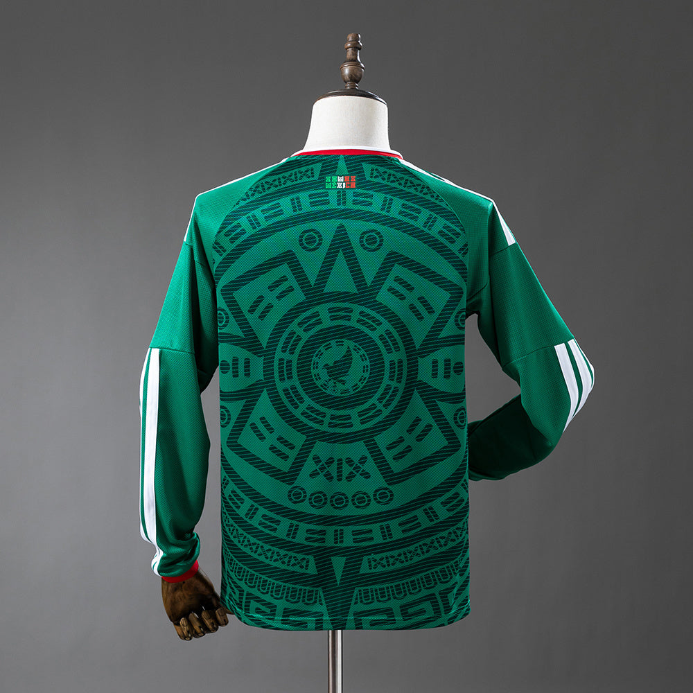 Mexico Home Jersey 2026 World Cup Football Kit Long Sleeves Soccer Shirt