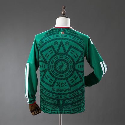 Mexico Home Jersey 2026 World Cup Football Kit Long Sleeves Soccer Shirt