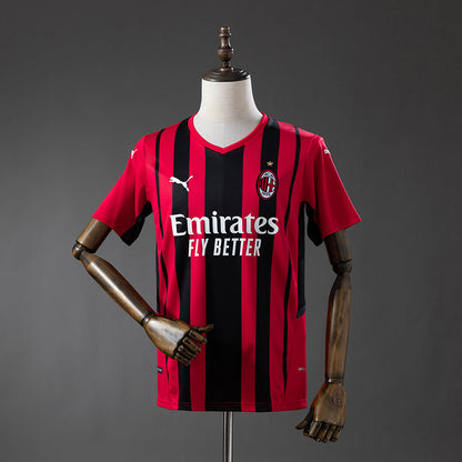 AC Milan Home Jersey 2021-22 Retro Football Kit Soccer Shirt
