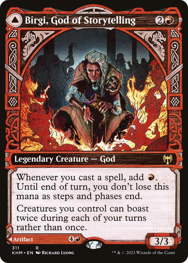 Birgi, God of Storytelling (Showcase) - Kaldheim (KHM)