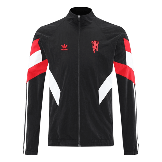 2025/26 Manchester United Black Windbreaker Jacket