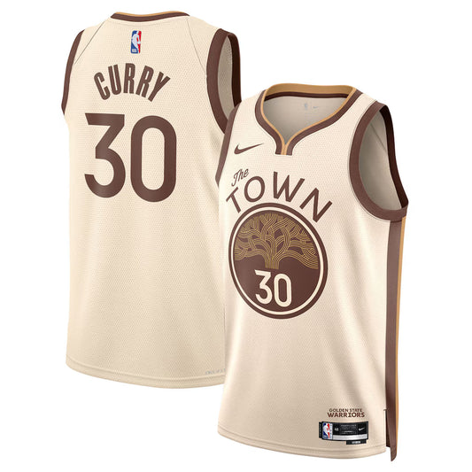 Stephen Curry Golden State Warriors Unisex 2025/26 Jersey - Tan - City Edition