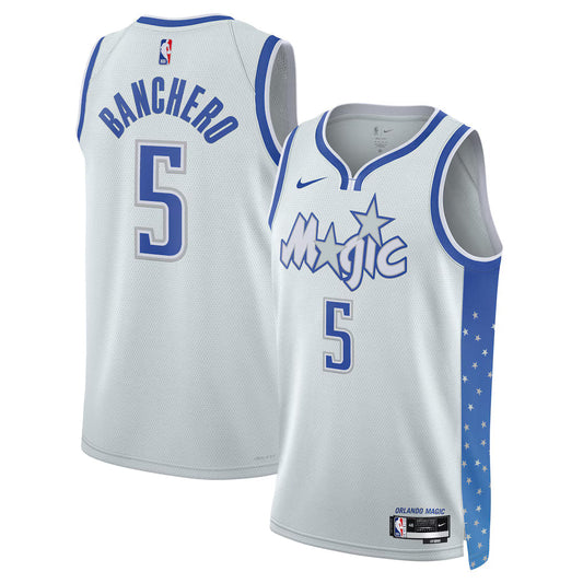 Paolo Banchero Orlando Magic Unisex 2025/26 Jersey - Silver - City Edition